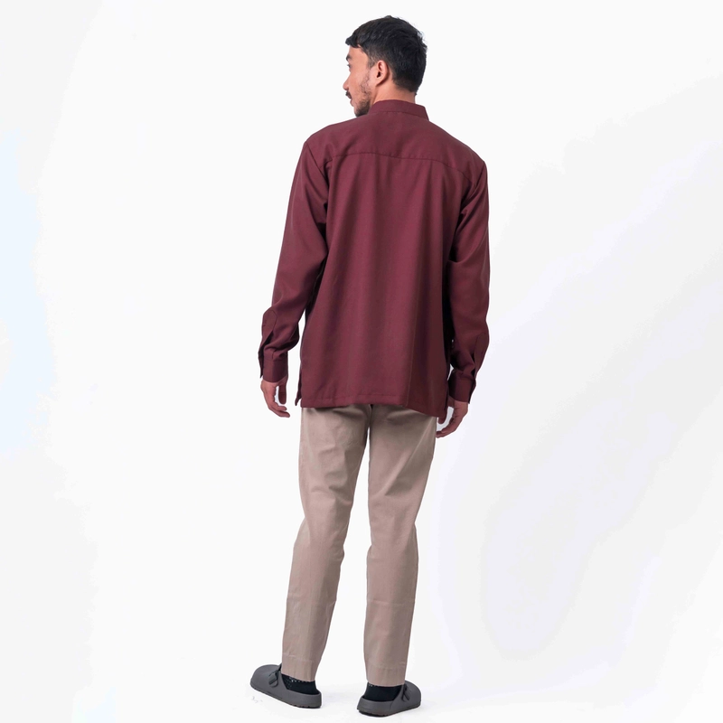 Product image Koko Pria Katun Madinah - RAMI Maroon S all variant